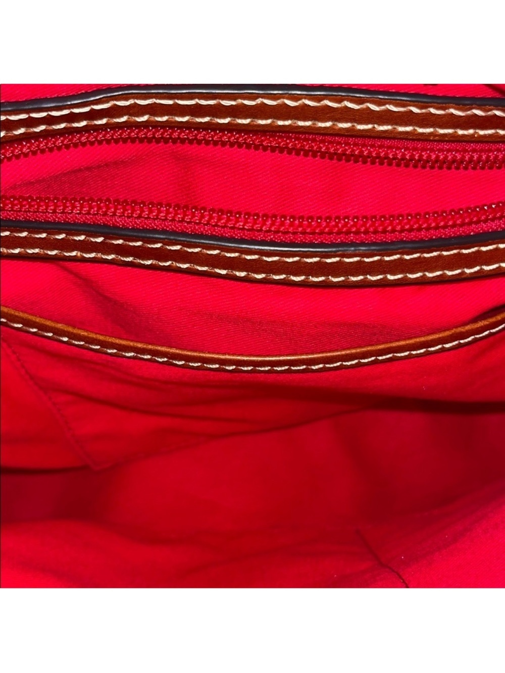 Dooney & Bourke Black Shoulder Hobo with Brown Trim and Tassel - Picture 9 of 14